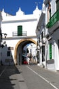 Town entrance arch, Conil de la Frontera, Spain.